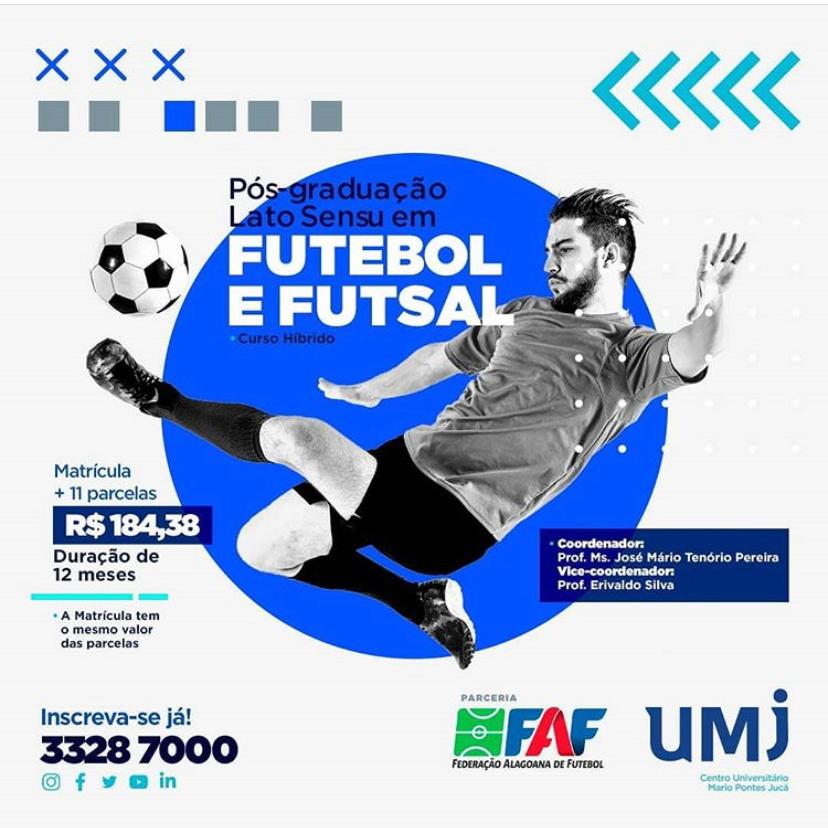 UMJ lança pós-graduação Lacto Sensu em Futebol e Futsal em parceria com a FAF e a FAFS