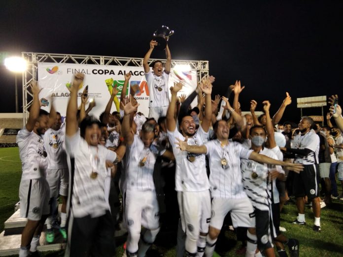 SA campeão da Copa Alagoas 2021. Foto: ASCOM/FAF