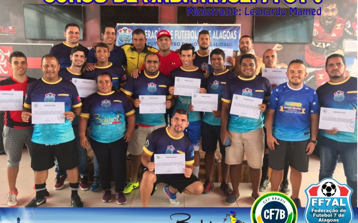 FF7AL e CF7B qualifica 22 novos árbitros para o futebol de 7 em Alagoas