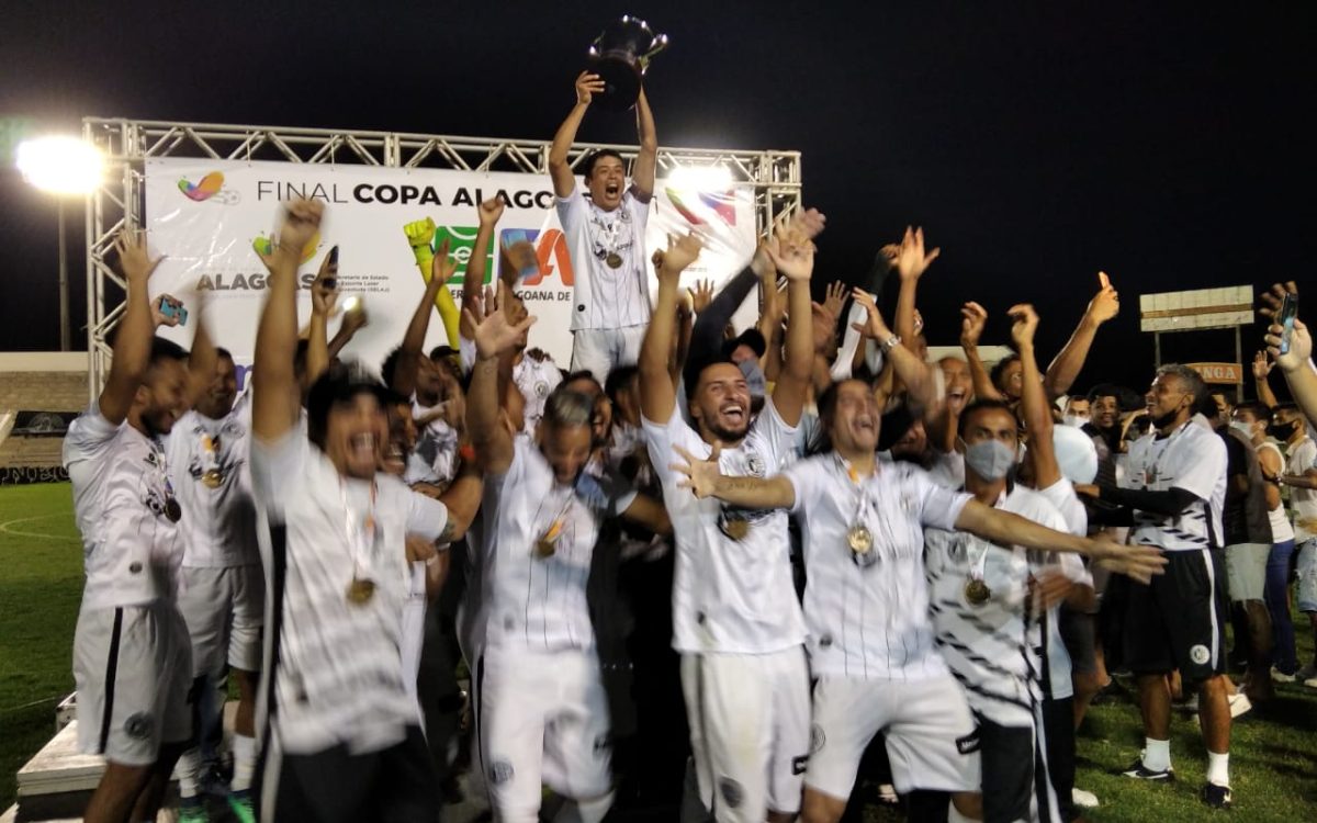 SA campeão da Copa Alagoas 2021. Foto: ASCOM/FAF