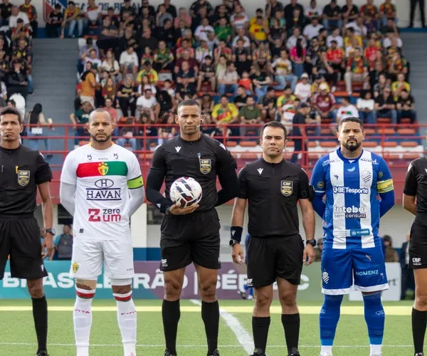 Brusque x CSA em campo. Ascom Brusque