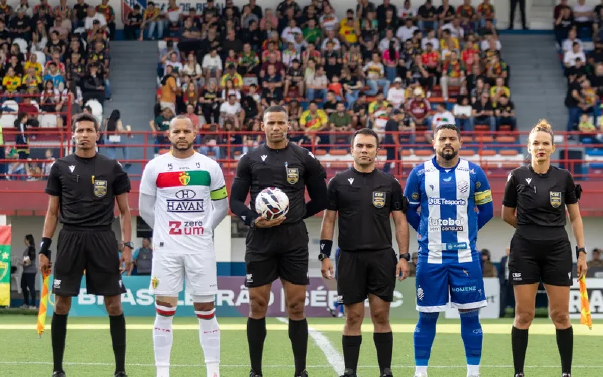 Brusque x CSA em campo. Ascom Brusque