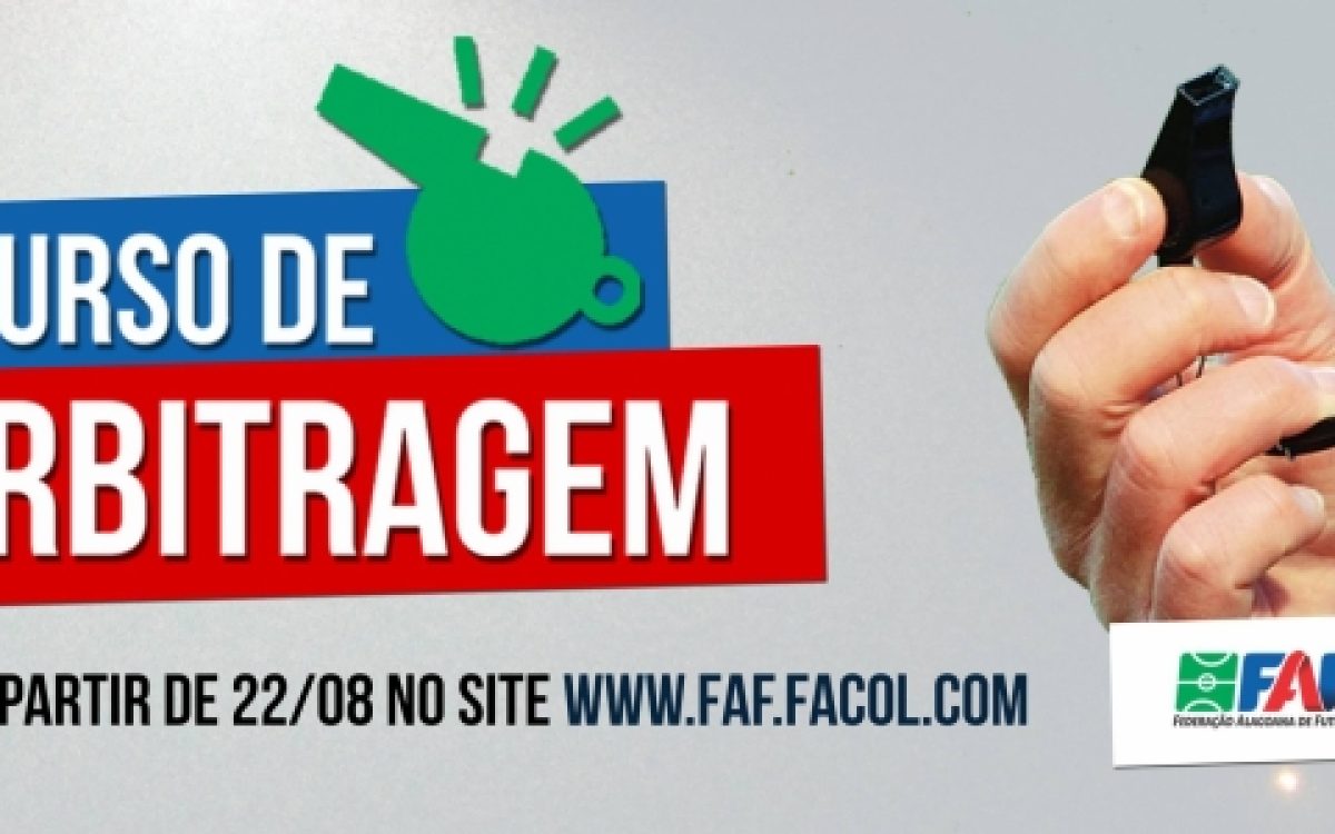 FAF divulga curso de árbitro de futebol profissional